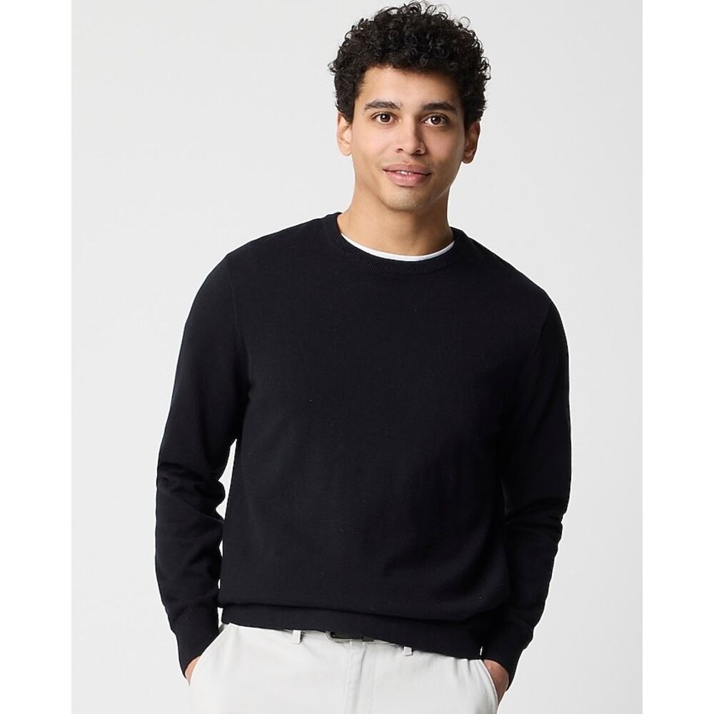 J.Crew Factory Crewneck Sweater Tee Men’s Large Black Cotton NWOT